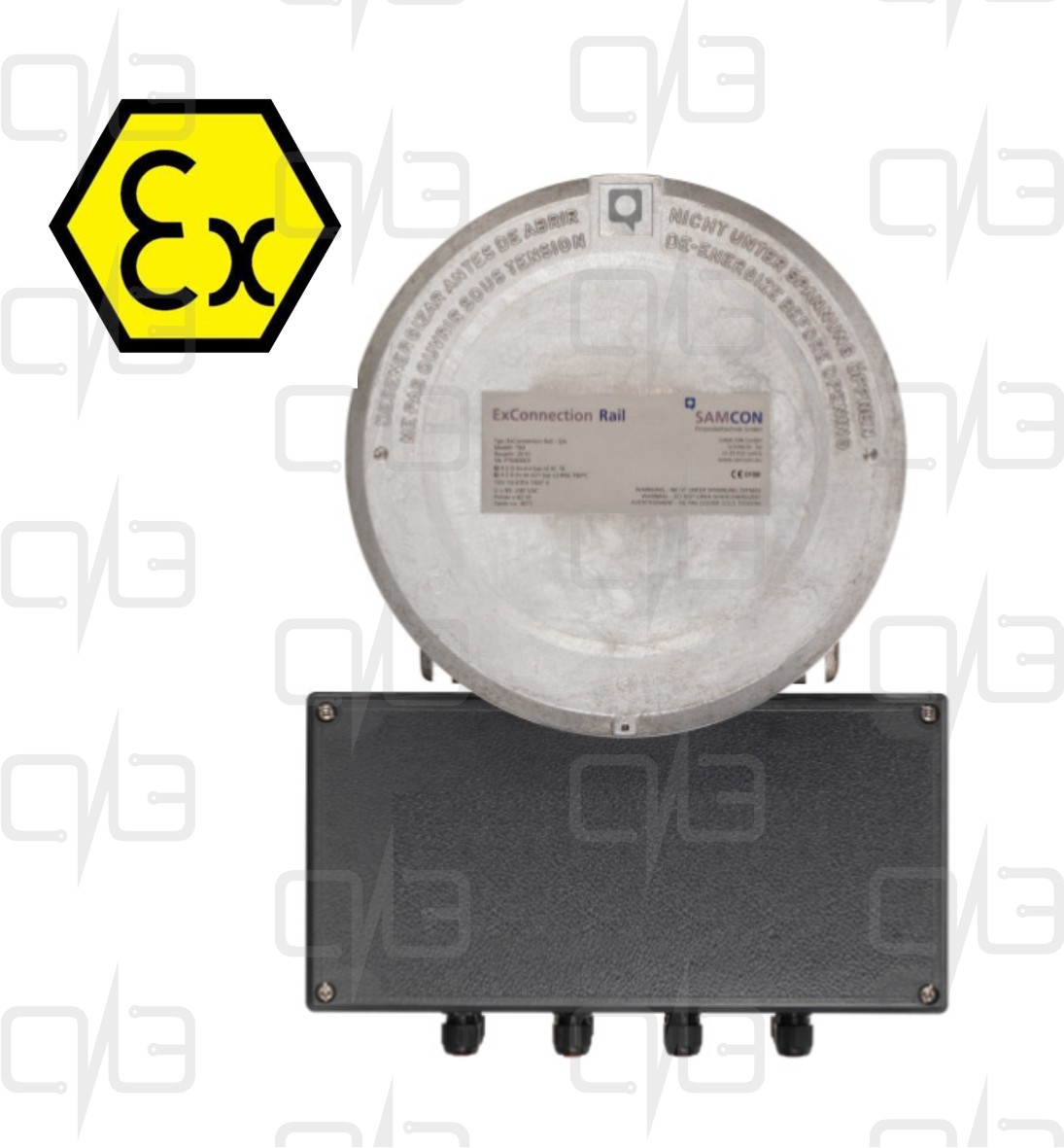 T04-DE-Q-001 ExConnection Rail - Q Видеосервер с источником питания и точкой доступа Ethernet